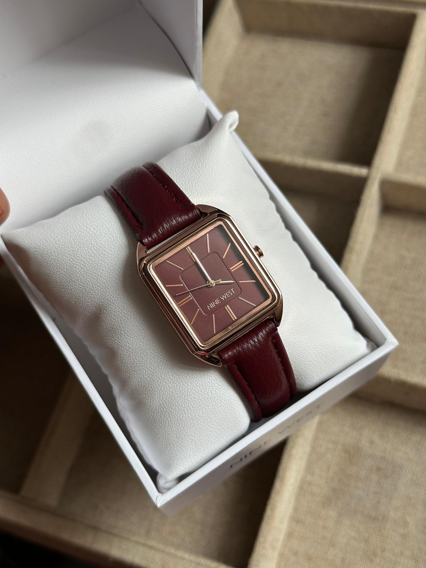 Nine West reloj ocre rojo