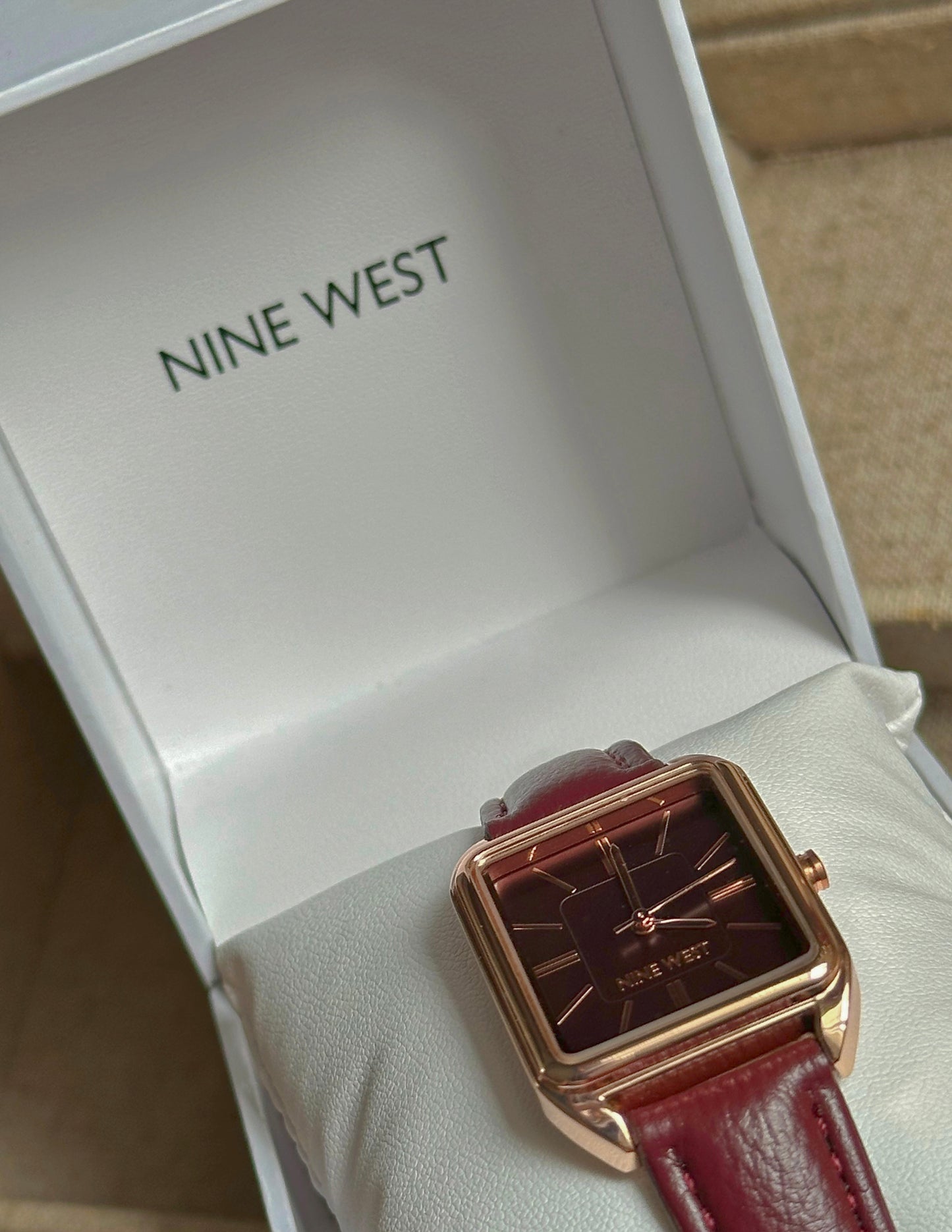 Nine West reloj ocre rojo