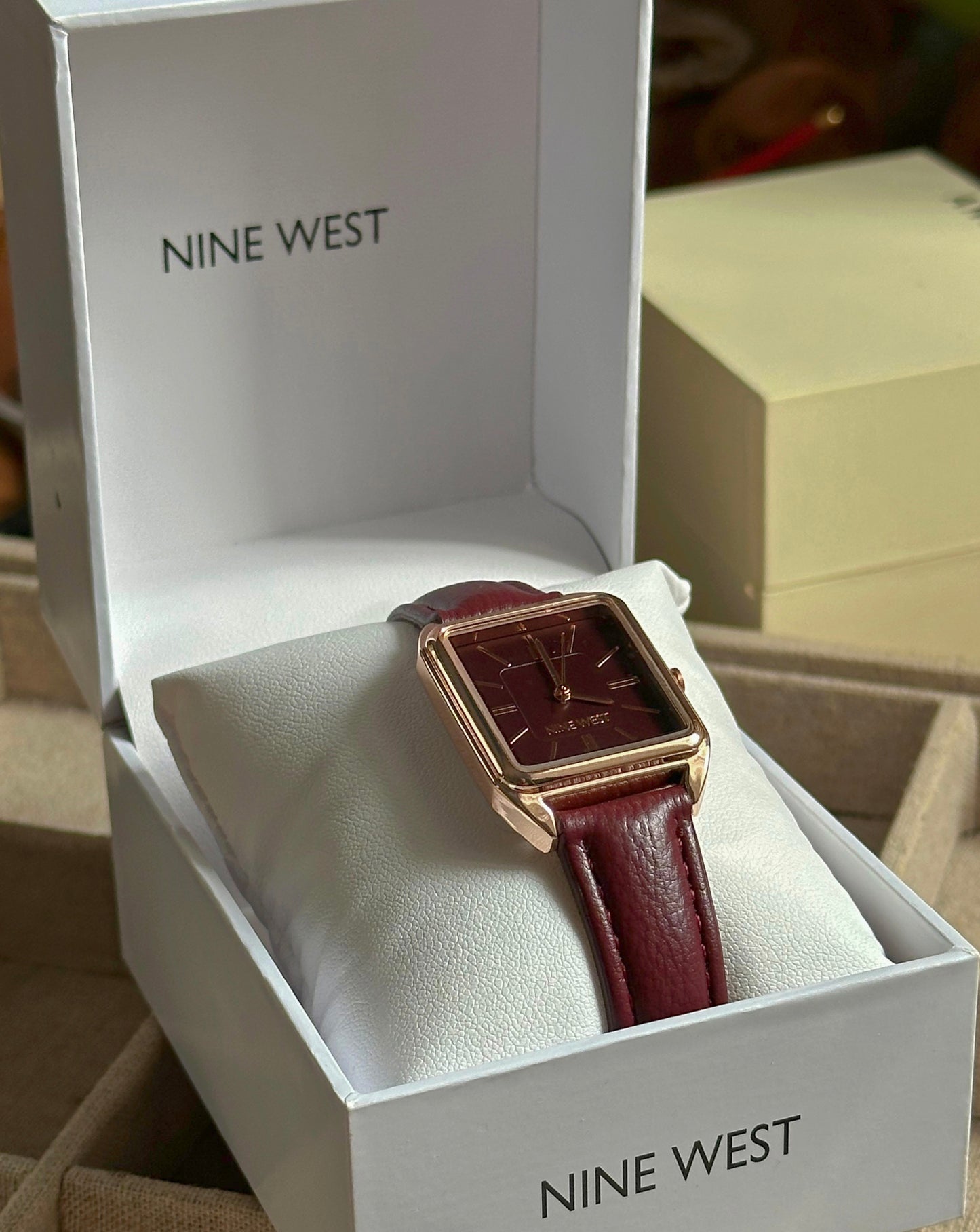 Nine West reloj ocre rojo