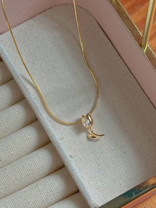 Tulipán, baño 18K