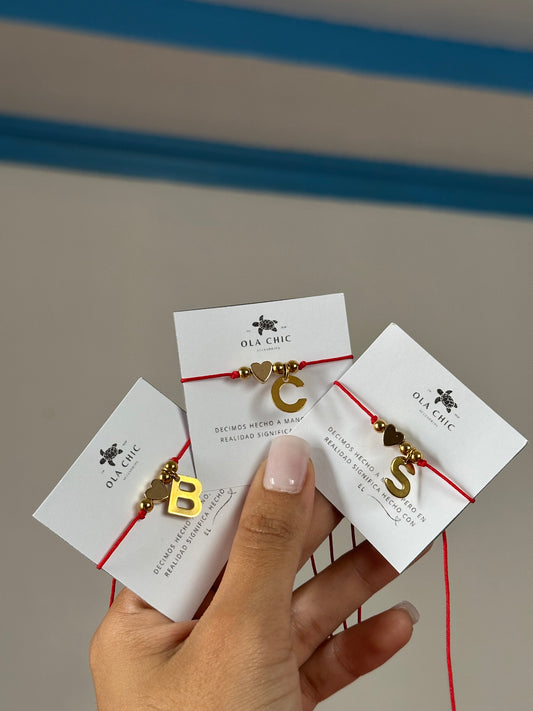 Pulseras de iniciales