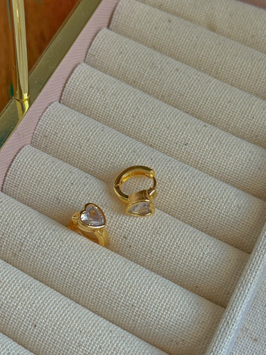 Mini hearts baño 18K